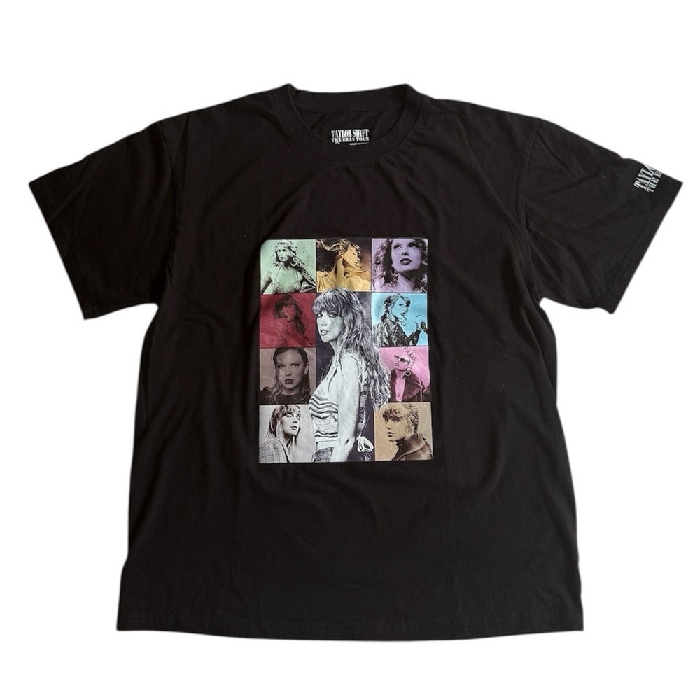 Taylor Swift The Eras Tour Graphic T-Shirt‎ Tee Black Sz XL Casual Concept Shirt